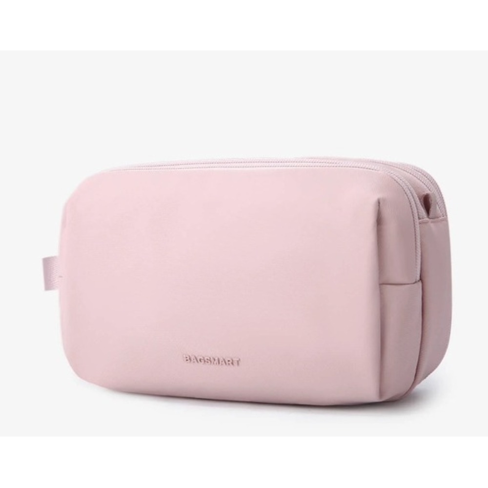 BAGSMART Toiletry Bag Travel Makeup‎ Cosmetic Bag Organizer Pink
